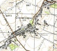 Топографическая карта Станиславки