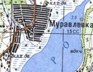 Топографічна карта Муравлівки