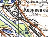 Топографічна карта Корніївки