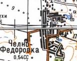 Topographic map of Chovno-Fedorivka