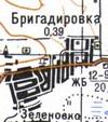 Топографическая карта Бригадировки