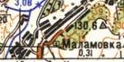 Топографическая карта Маламовки