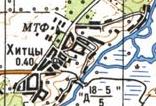 Топографічна карта Хитців