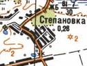 Топографічна карта Степанівки