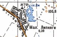 Topographic map of Mali Lypnyagy