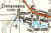 Топографическая карта Степановки