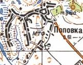 Топографічна карта Попівки