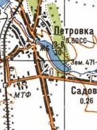 Топографическая карта Петровки