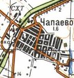 Топографічна карта Чапаєвого