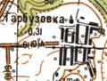 Топографическая карта Гарбузовки