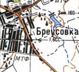 Topographic map of Breusivka