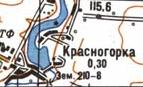 Топографическая карта Красногорки