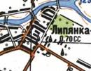 Топографическая карта Липянки