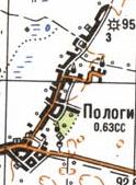 Топографічна карта Поліг