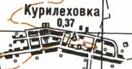 Топографическая карта Курилеховки