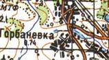 Топографическая карта Горбаневки