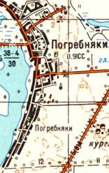 Topographic map - Pogrebnyaky