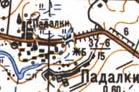 Топографічна карта Падалок
