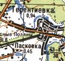 Топографічна карта Терентіївки