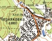 Топографічна карта Черняківки