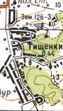 Topographic map of Tyschenky