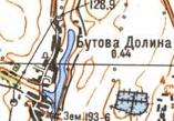 Топографическая карта Бутовой Долиной
