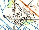 Топографическая карта Маяковки
