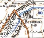 Топографическая карта Вовнянки