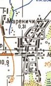 Топографічна карта Мареничів