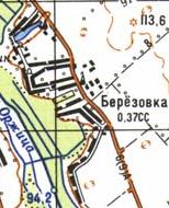 Топографічна карта Березівки