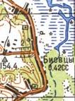 Топографічна карта Біївців