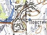 Топографическая карта Повстина