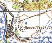Топографічна карта Піски-Удайських