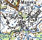 Топографічна карта Маячки