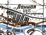 Топографическая карта Ланной
