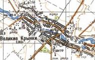 Topographic map of Velyki Krynky