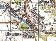 Топографічна карта Шишаків