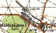 Топографічна карта Майбородівки