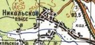 Топографічна карта Микільського