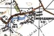 Топографічна карта Смородщиної