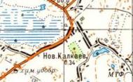 Топографічна карта Нового Калкаєва