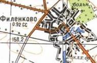 Топографічна карта Филенкового