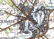 Топографическая карта Зенькова