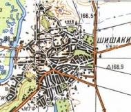 Топографічна карта Шишаків