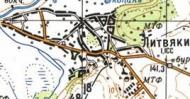 Топографічна карта Литвяок