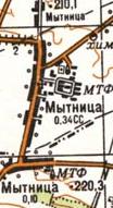 Топографическая карта Мытницы