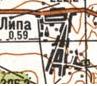 Топографическая карта Липы