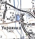 Топографическая карта Украинки