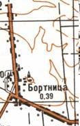 Топографічна карта Бортниці