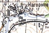Топографічна карта Нагірного